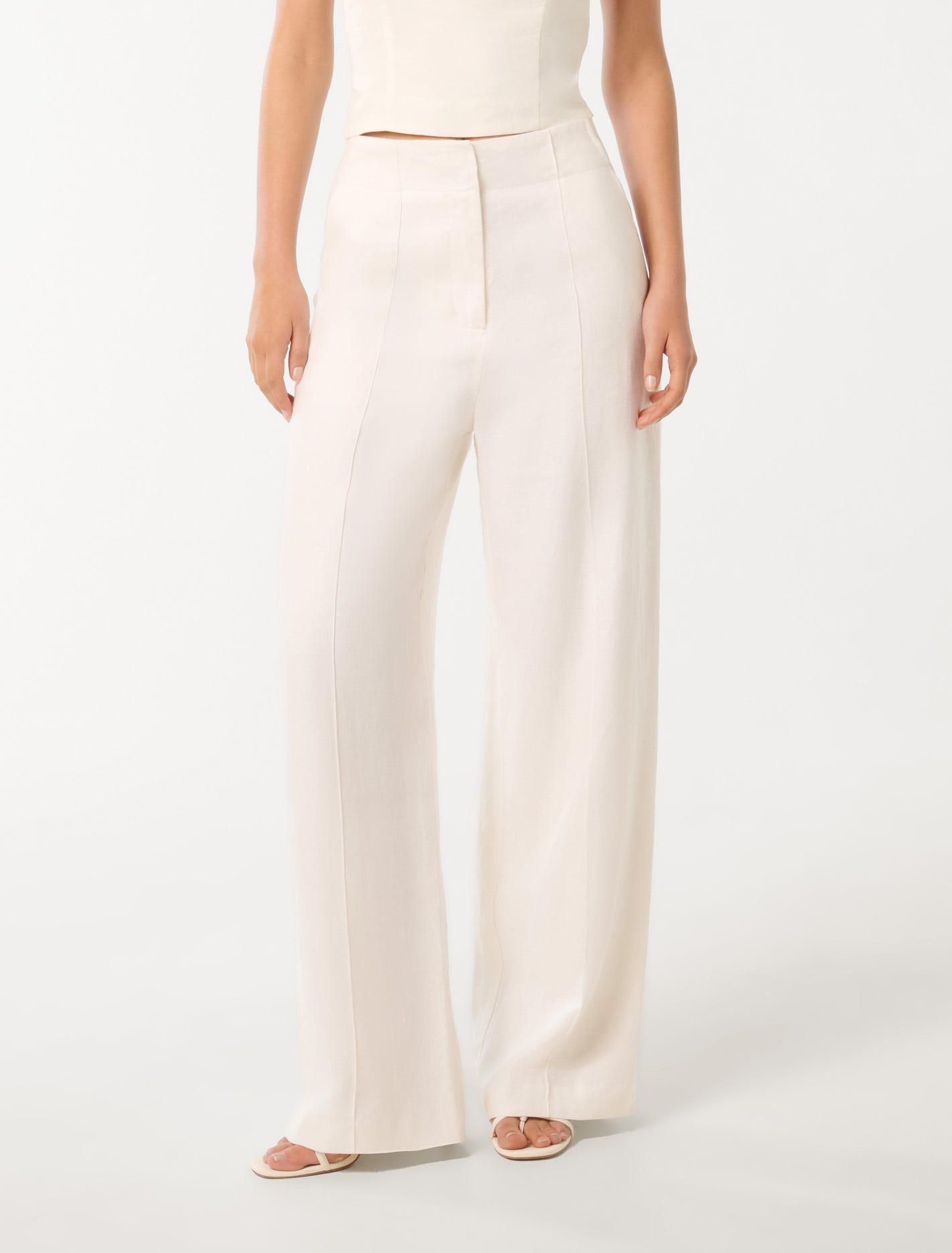 Posey Linen Wide-Leg Pants