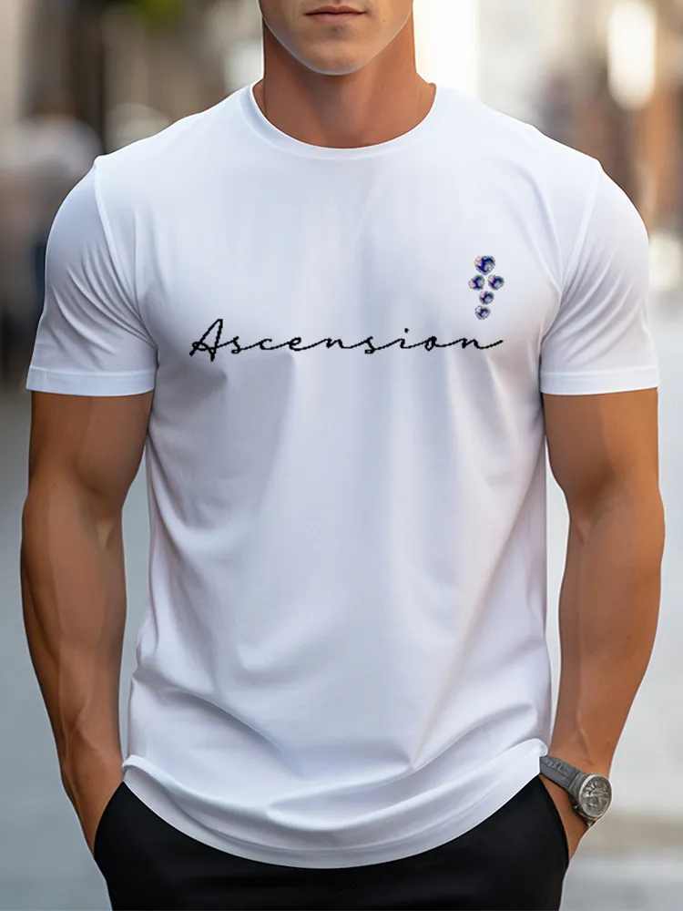 Men'S Ascension Round-Neck Short-Sleeved T-Shirt