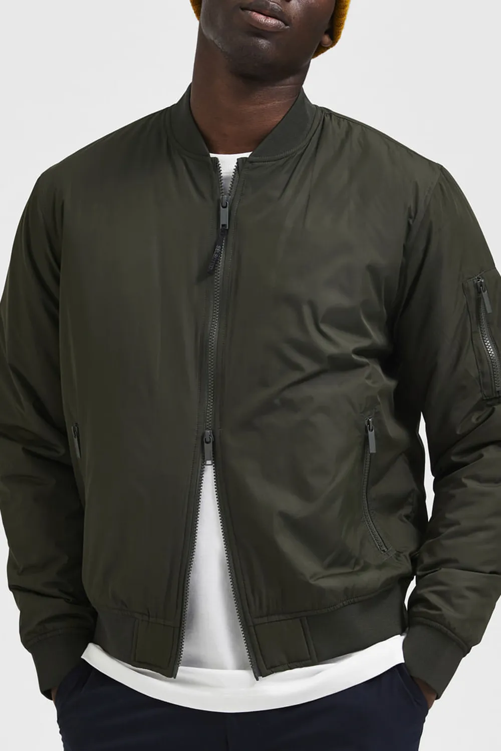 Dark Green Bomber Jacket