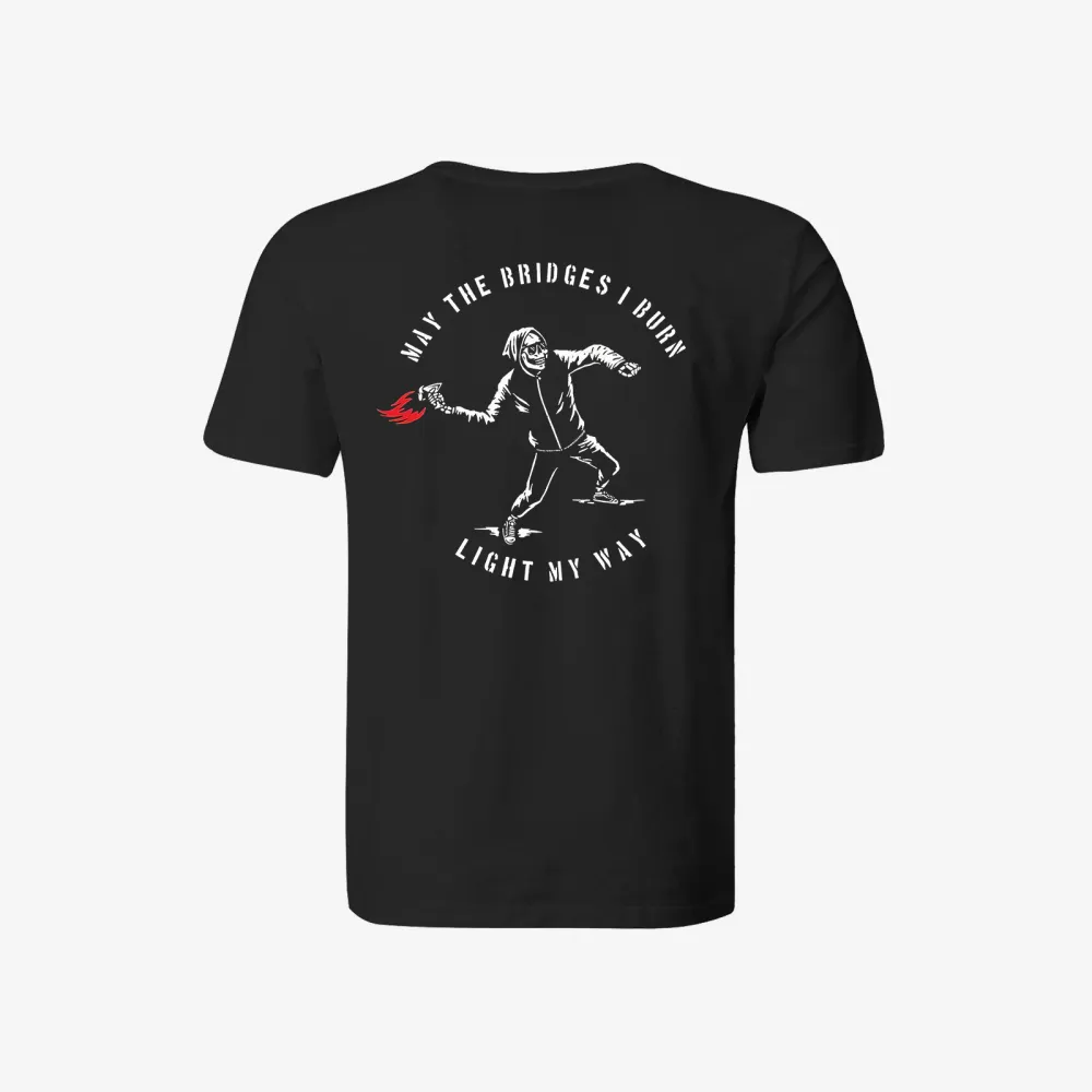 May The Bridges Skull Printed T-Shirt