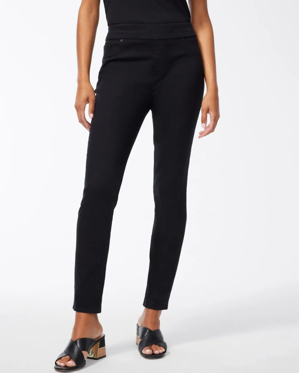 High Waisted Slim Fit Trousers