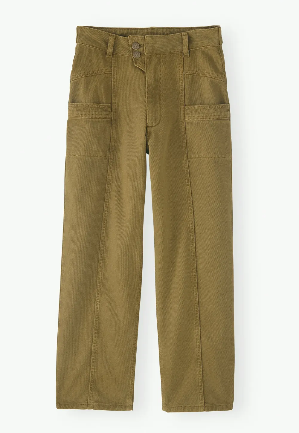 Seamed trousers
Cotton twill