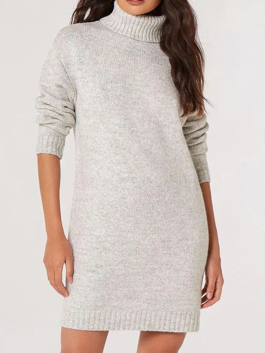 Chunky Knit Jumper Mini Dress