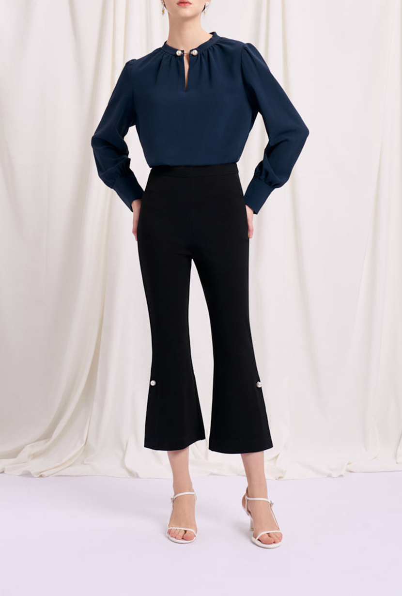 Buvette Pearl Blouse - Navy