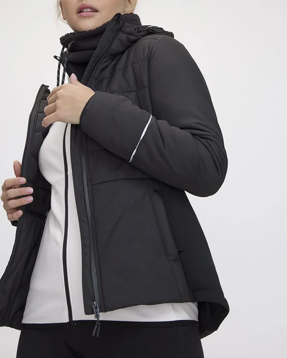 Mix-Media Quilted Jacket - Hyba