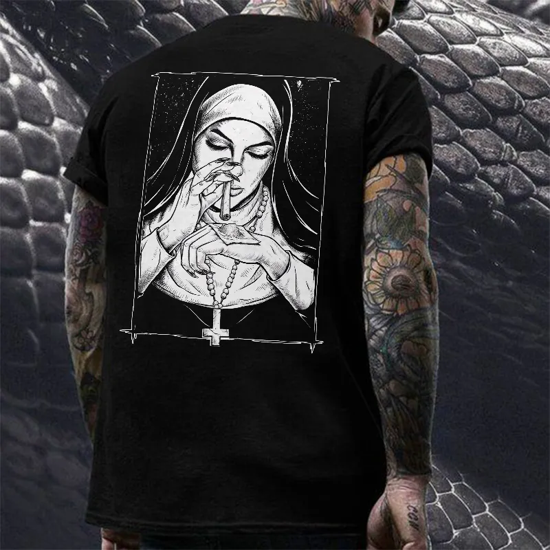 Bad Religion Naughty Nuns Printed Men's T-shirt