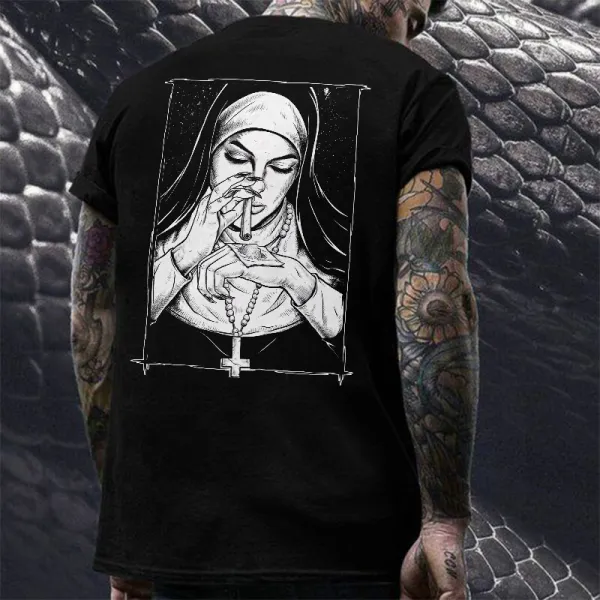 Bad Religion Naughty Nuns Printed Men's T-shirt