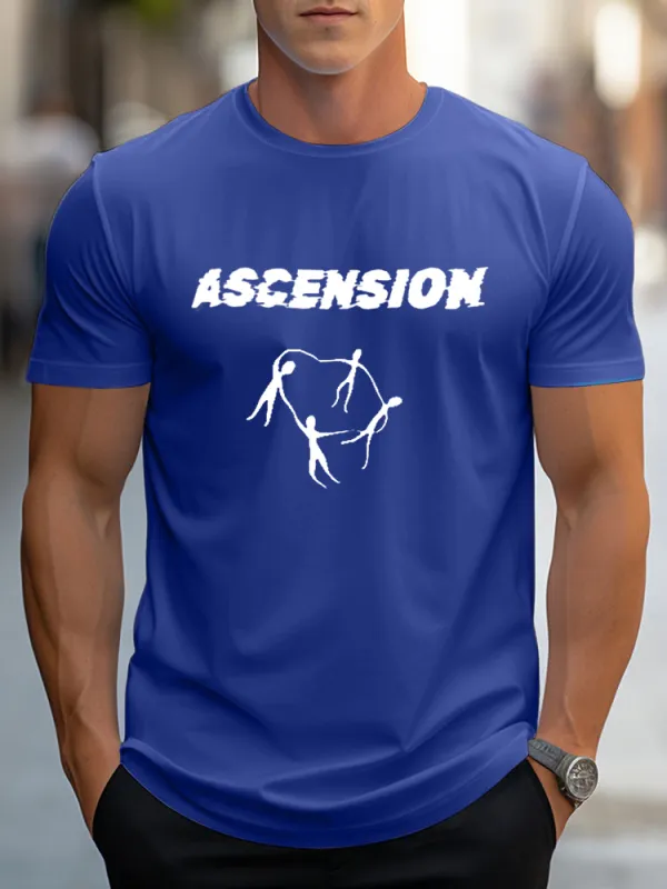 Men'S Ascension Pure Cotton Short-Sleeved T-Shirt