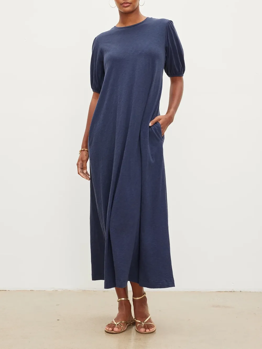 Astrid Cotton Slub Maxi Dress