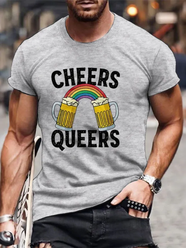 Cheers Queers Men/Unisex T-Shirt