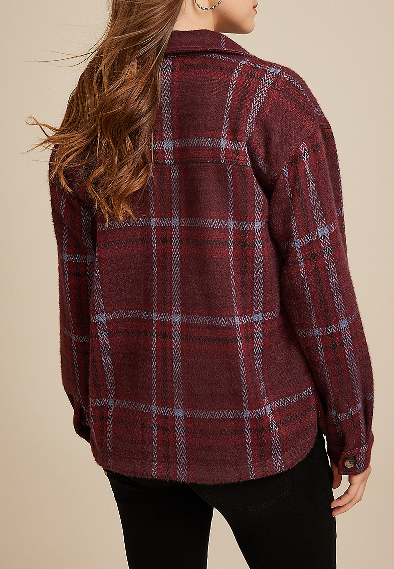 Shoreline Shortie Plaid Shacket​