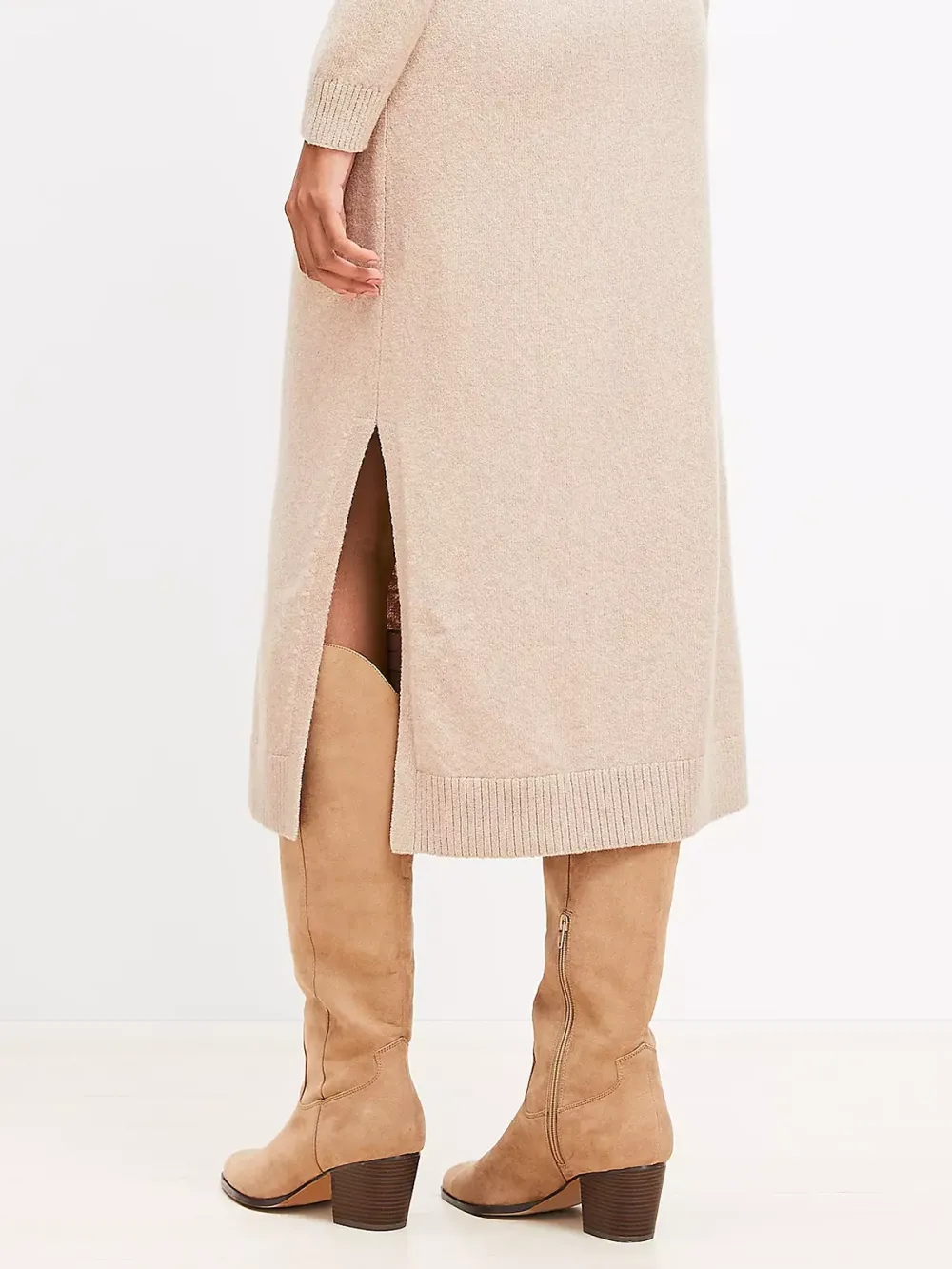 Cozy Off The Shoulder Midi Sweater Dress