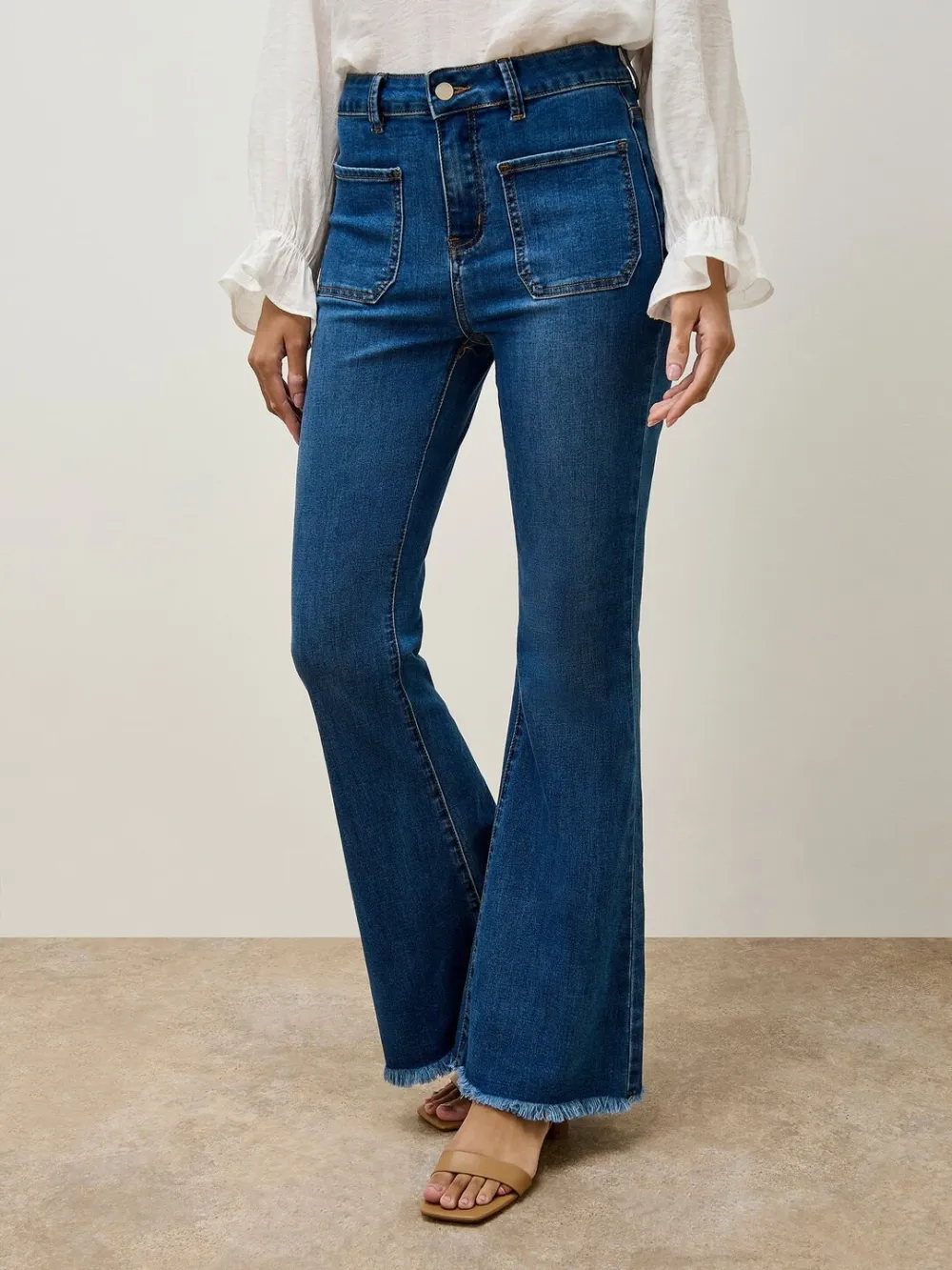 Lucia Retro High-Rise Flare Jeans