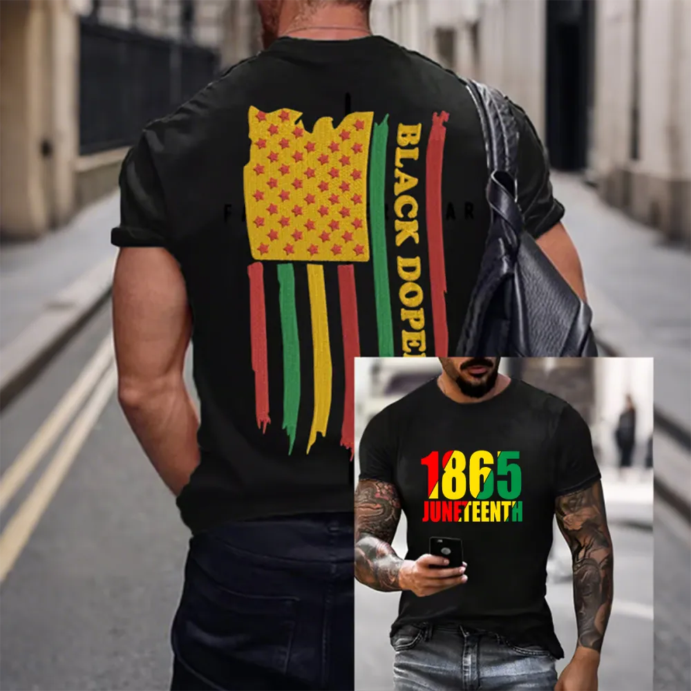 Men'S 1865 Printed Crew Neck T-Shirt