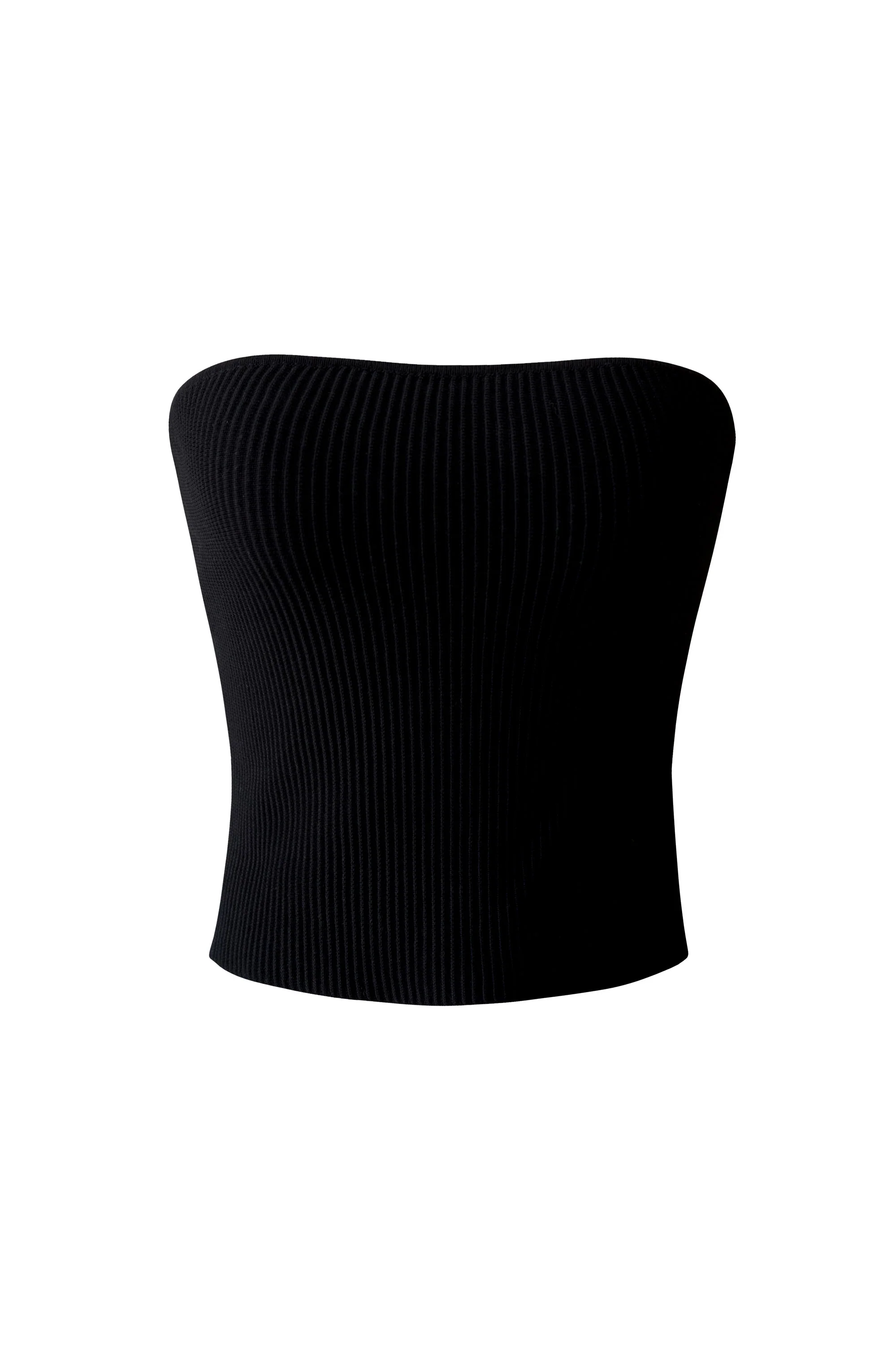 Black Side Slit Tube Top