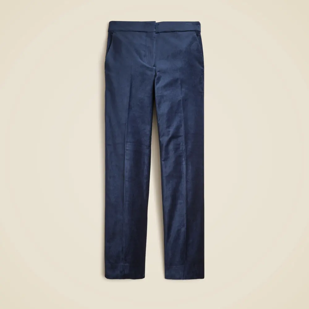 Kate slim-fit pant in velvet