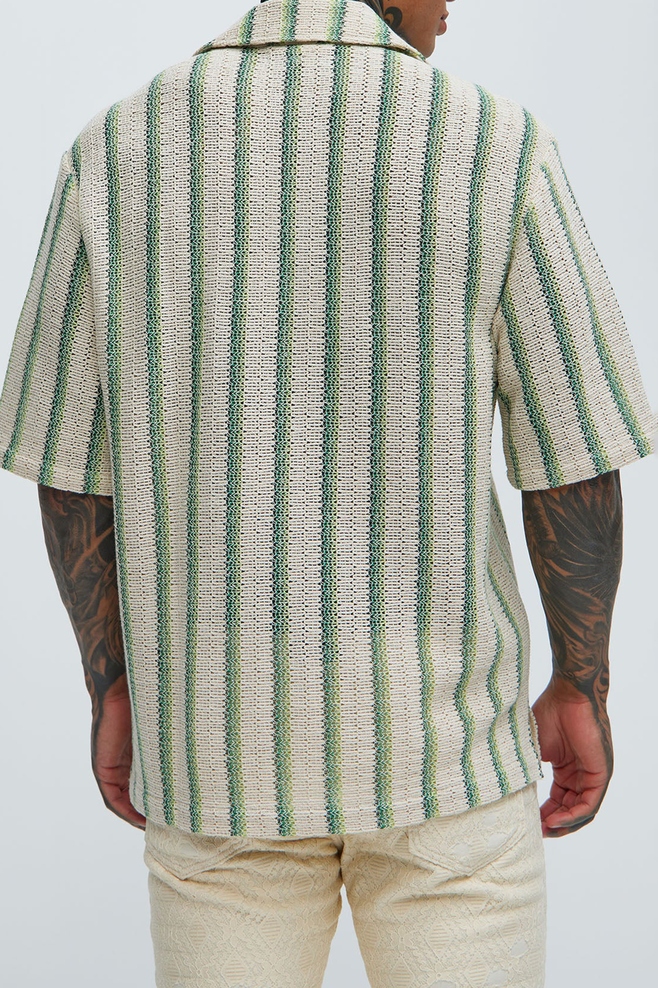 Peyton Textured Shirt - Green/combo