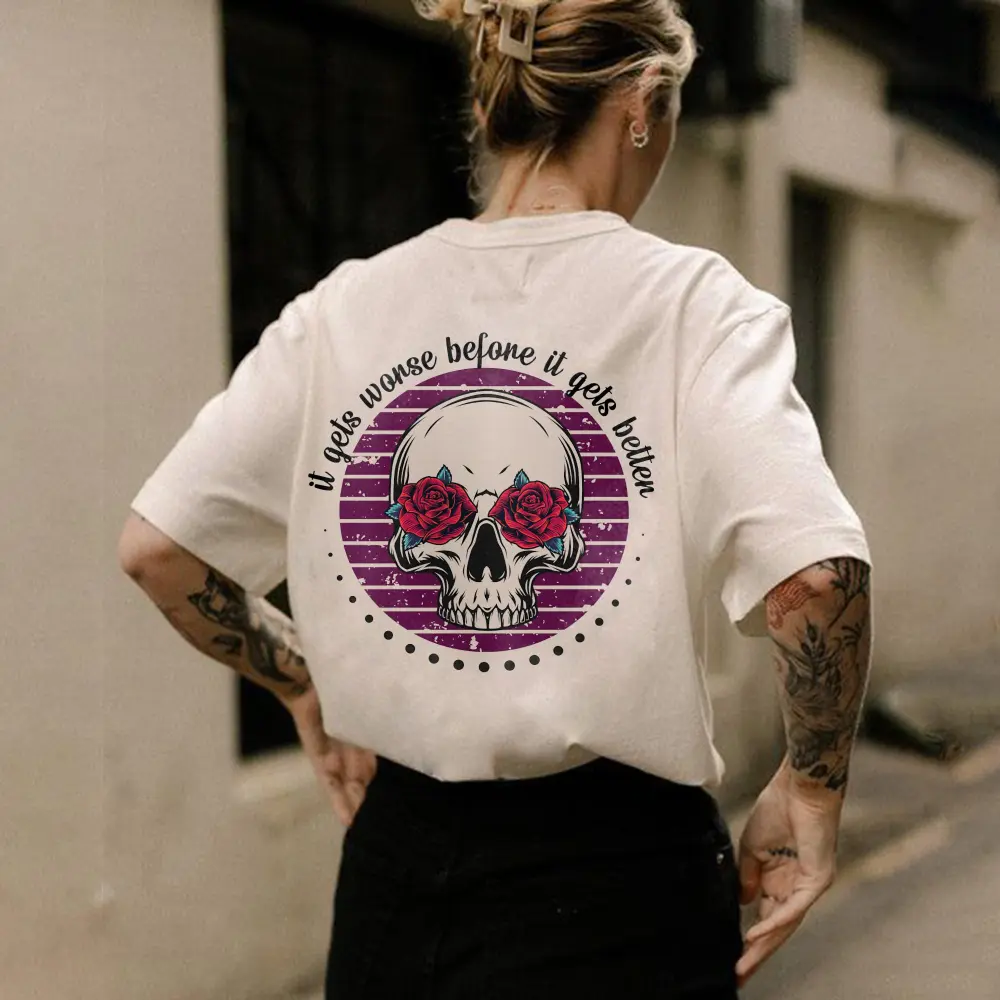 It Gets Worse Before It Gets Better Print Women's T-shirt
