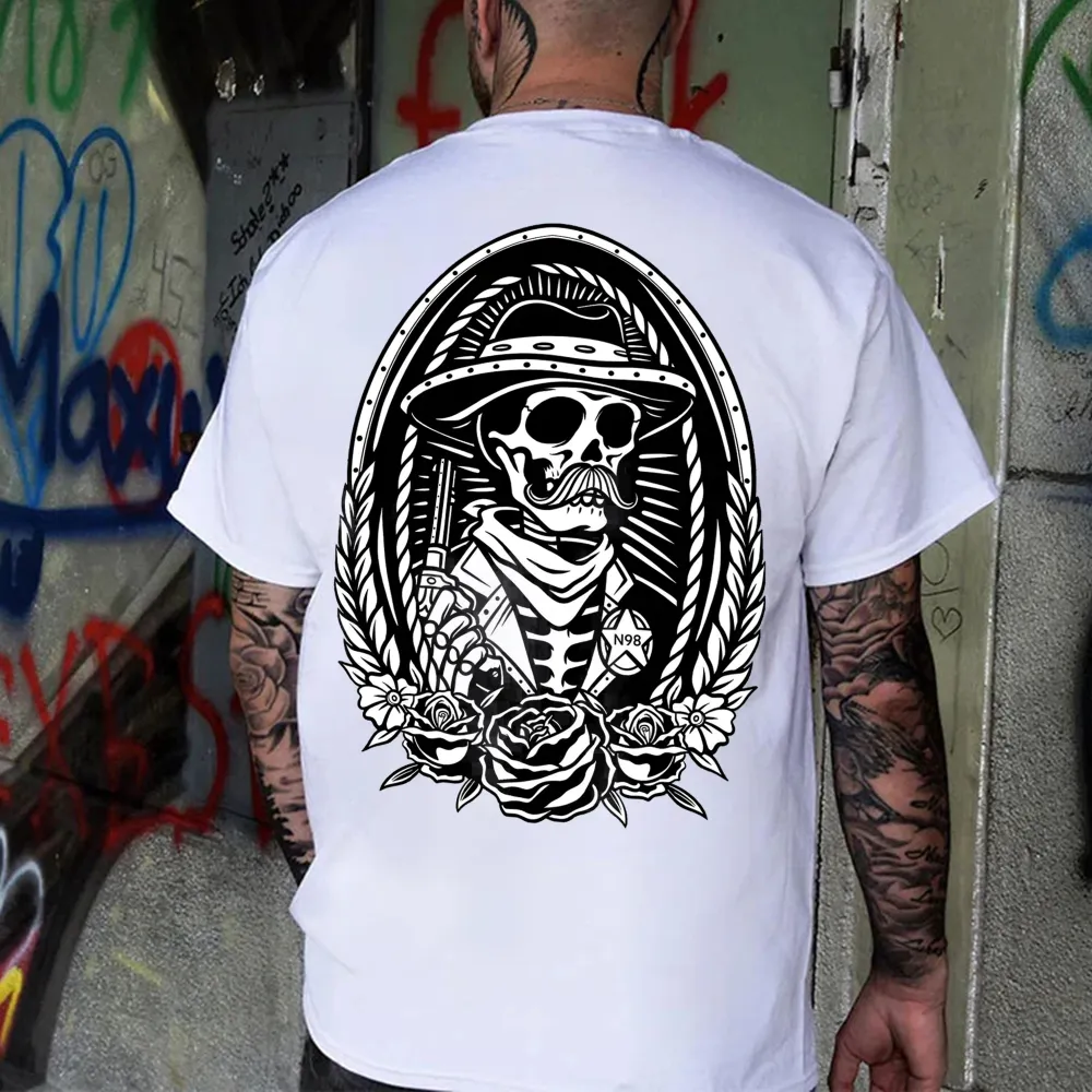 Killer Skeleton Printed Men's T-shirt