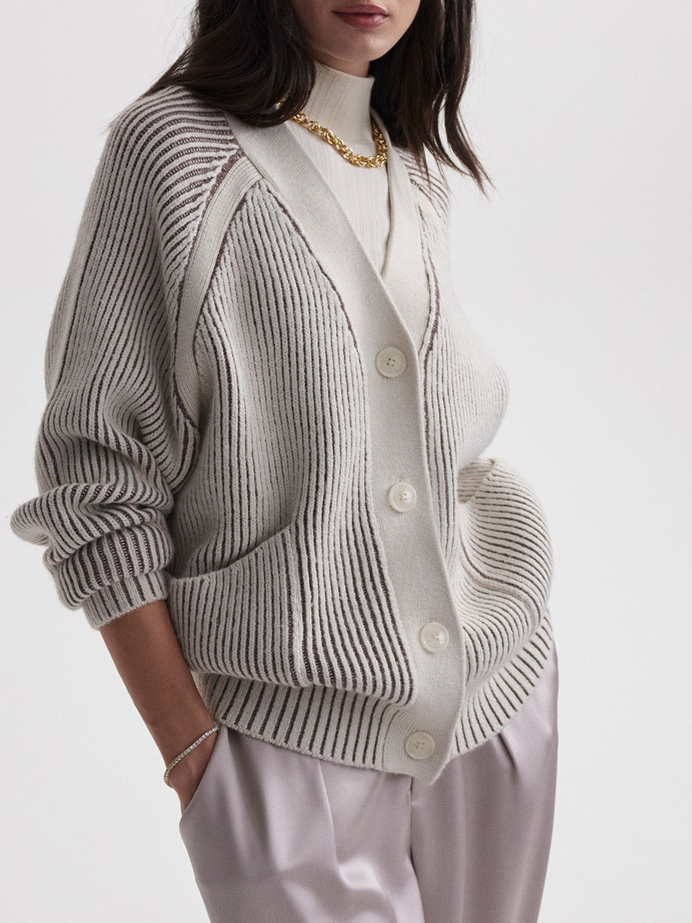 Jude Plated Cardigan