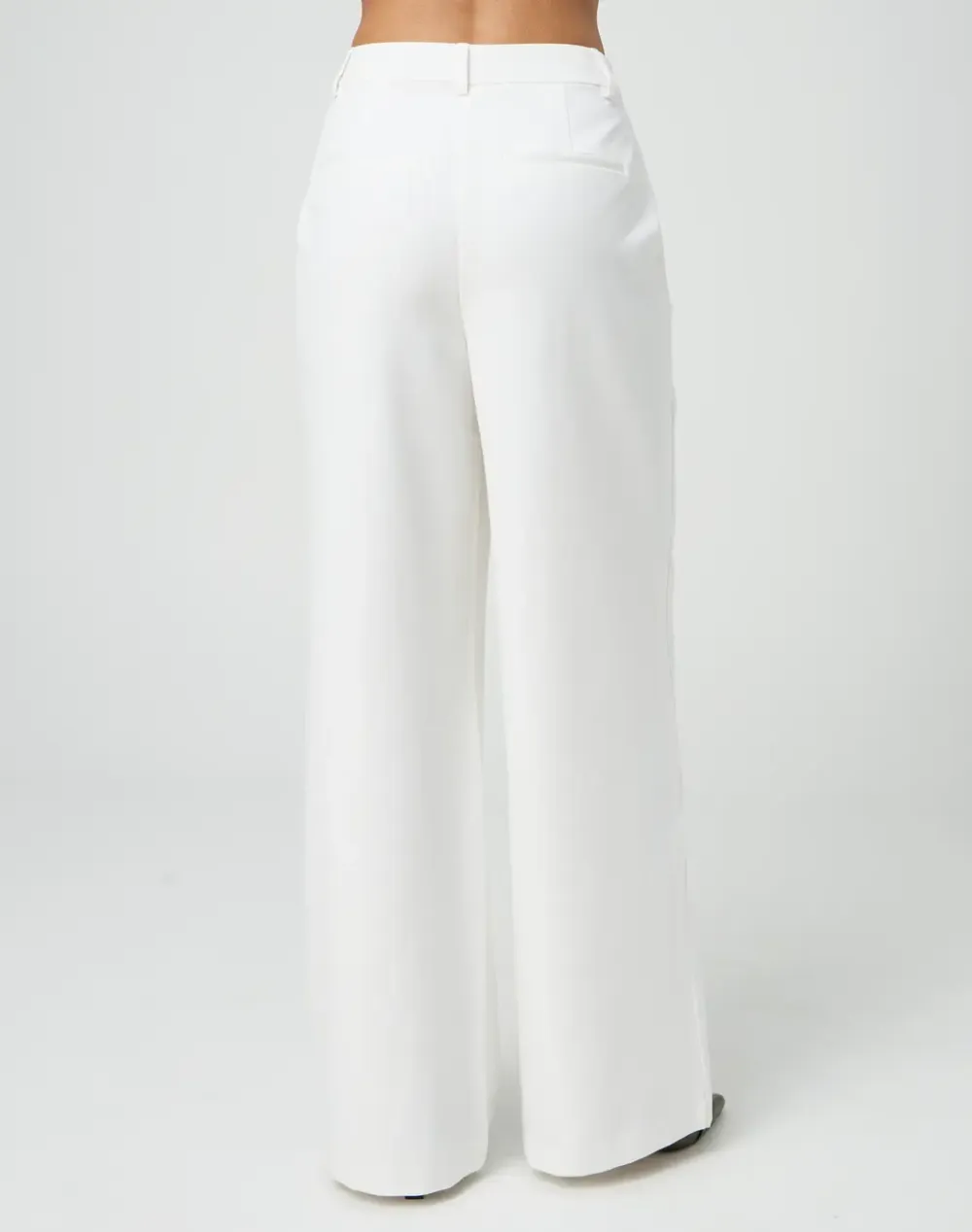 High Rise Wide Leg Tailored Pant