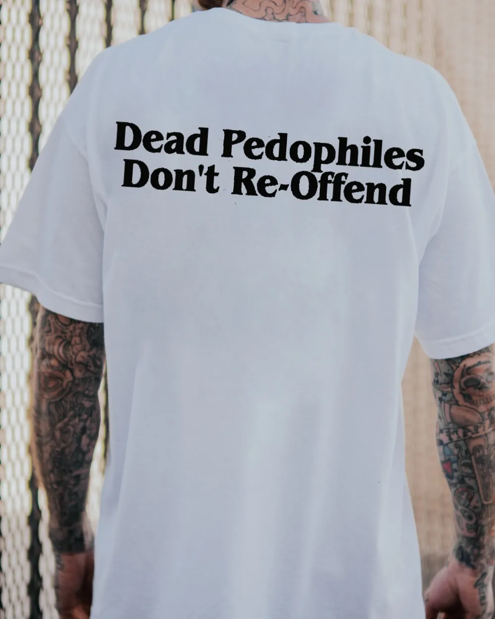 Dead Pedophiles Don't Re-Offend Print Men's T-shirt