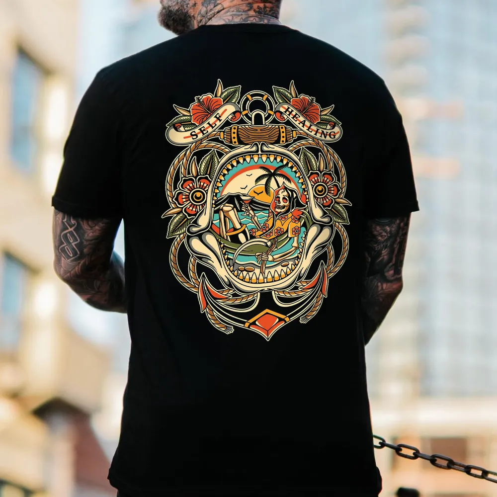 Self Healing Printed Men's T-shirt