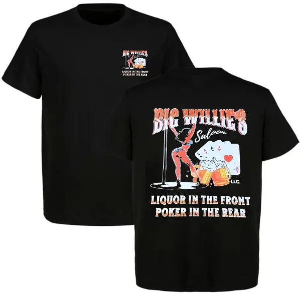 Big Willie's Saloon Printed Men's T-shirt