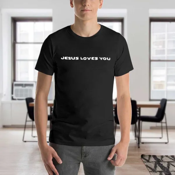 Men'S T-Shirt Jesus Loves You Tee