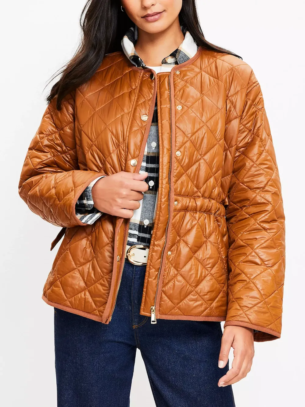 Shimmer Quilted Puffer Jacket