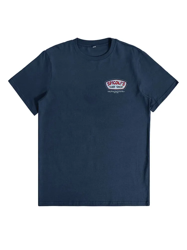 Spicoli'S Surf Shop Tasty Waves And A Cool Buzz Men'S T-Shirt