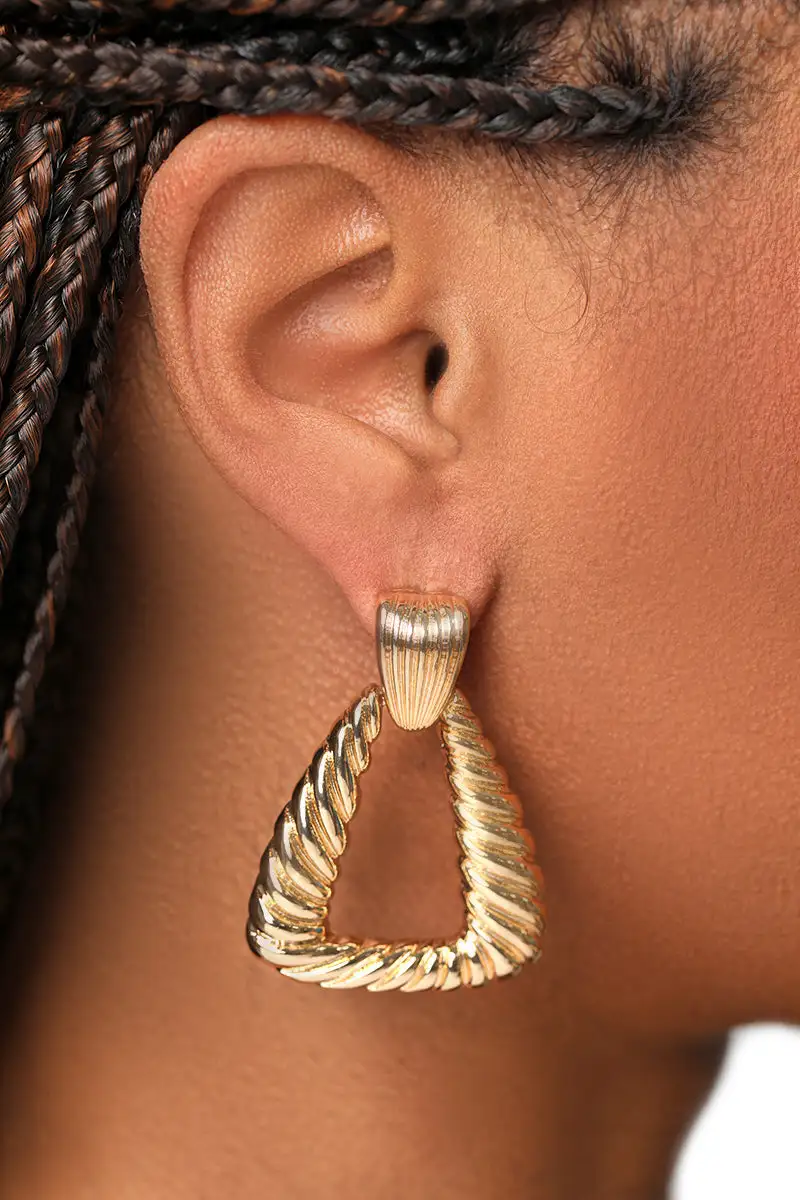 So Twisted Gold Earrings