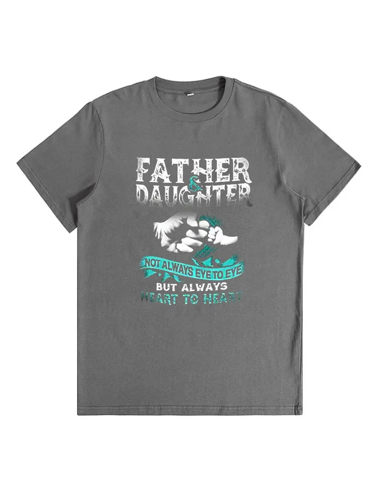 Father & Daughter Heart To Heart Short-Sleeve T-Shirt