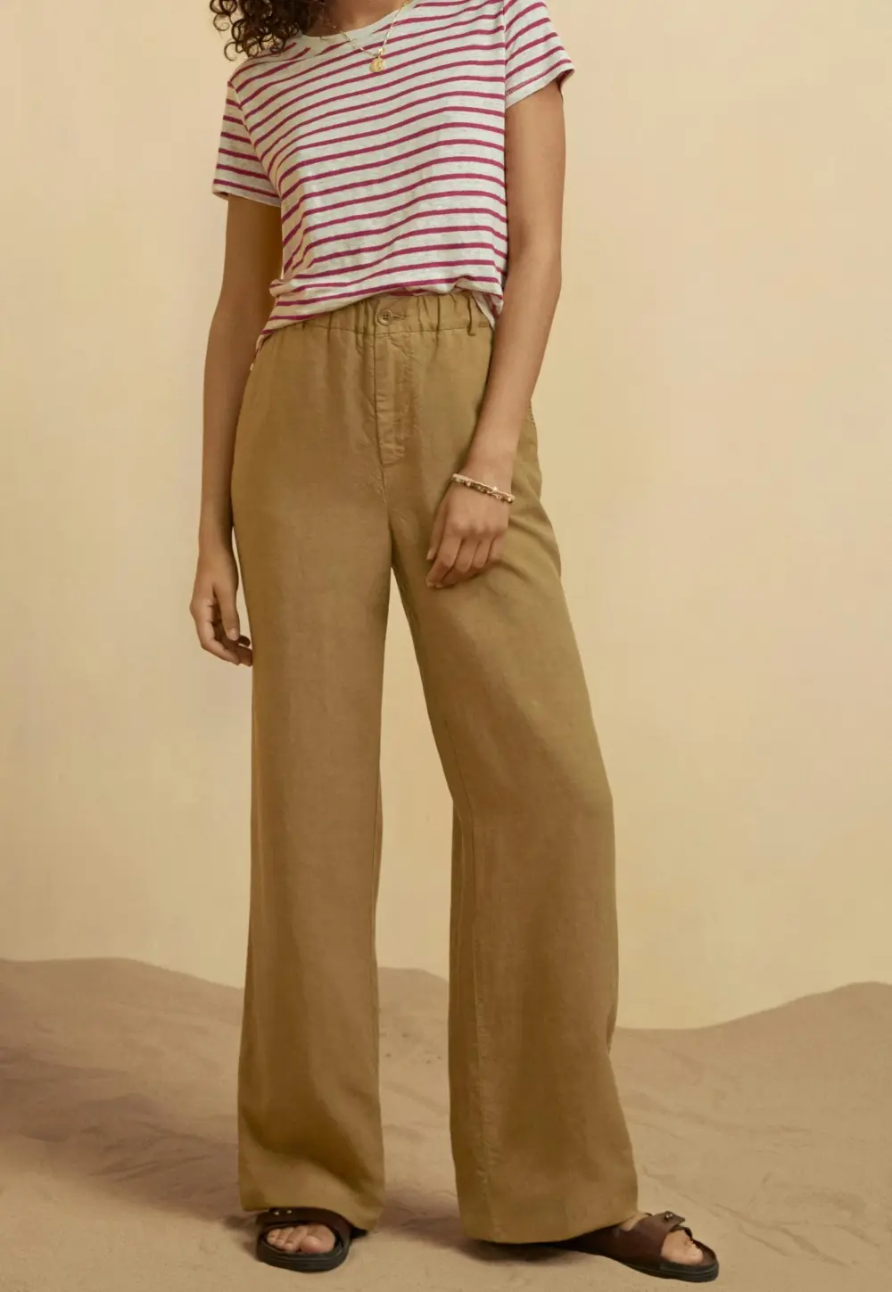 Wide-leg trousers
Lyocell & linen