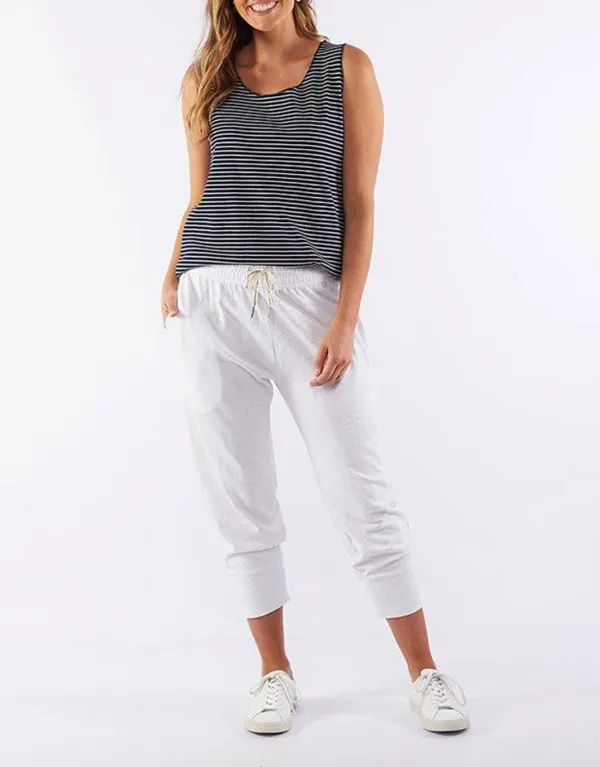 3/4 Brunch Pants - White