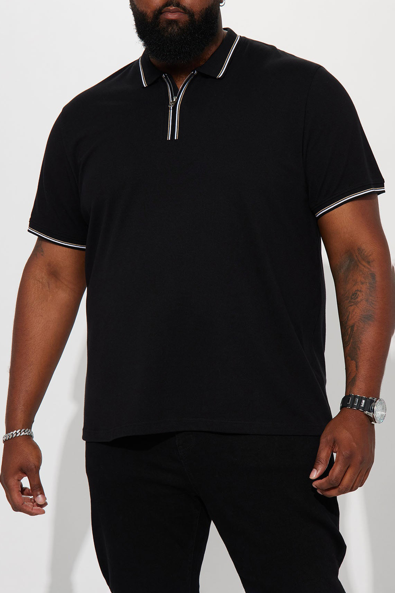 One Shot Short Sleeve Polo - Black