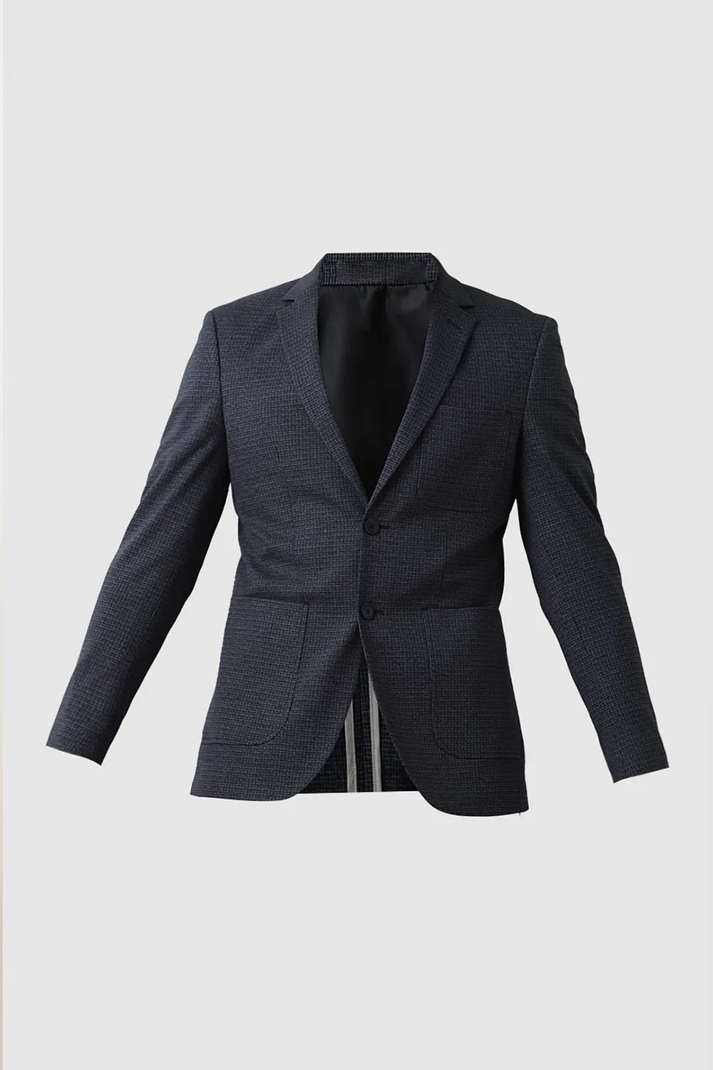 Navy Blue Structured Blazer