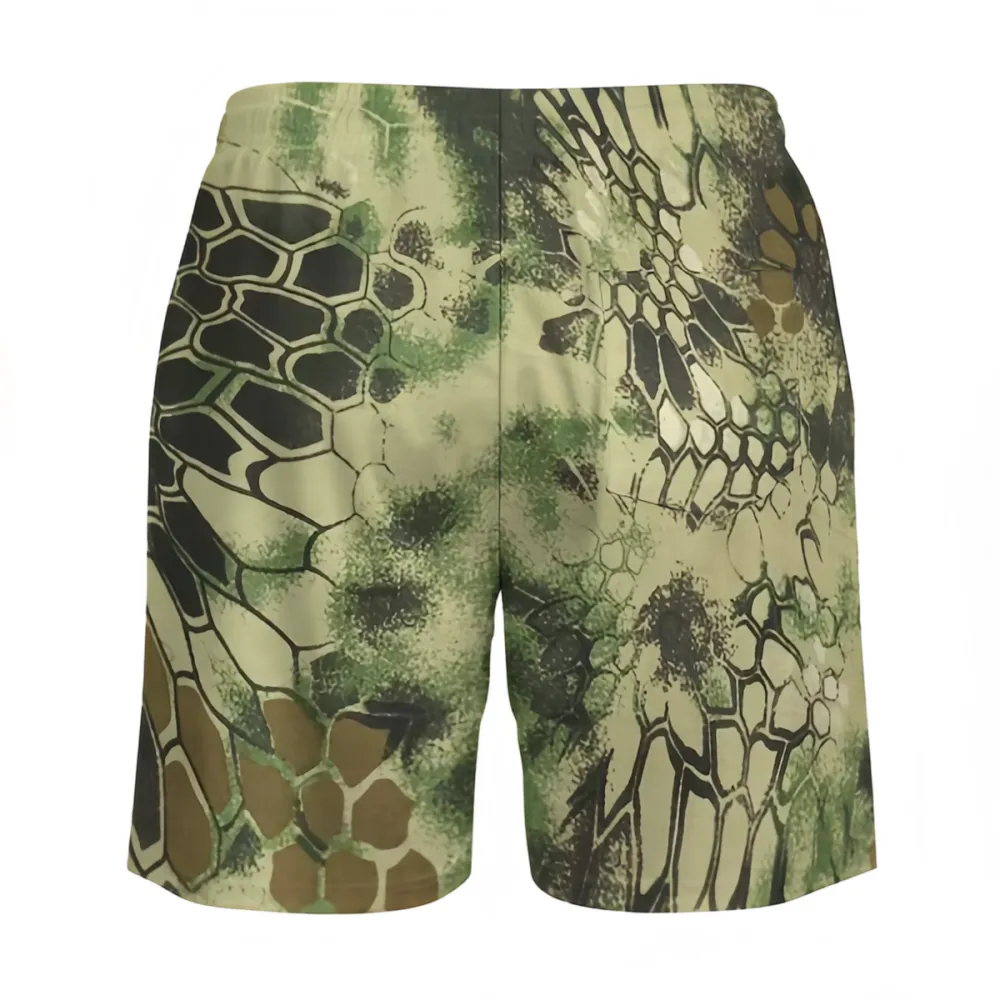 Various Colors Snake Print Fashionable Sports Beach Shorts