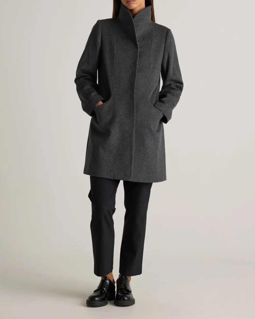 Italian Wool Cocoon Coat