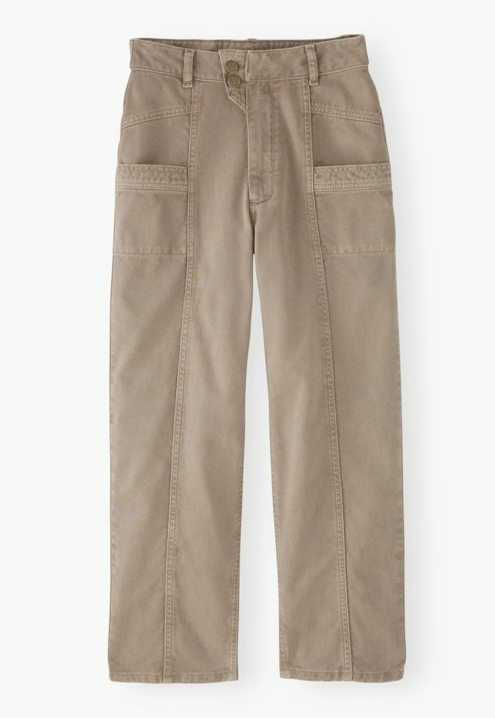 Seamed trousers
Cotton twill