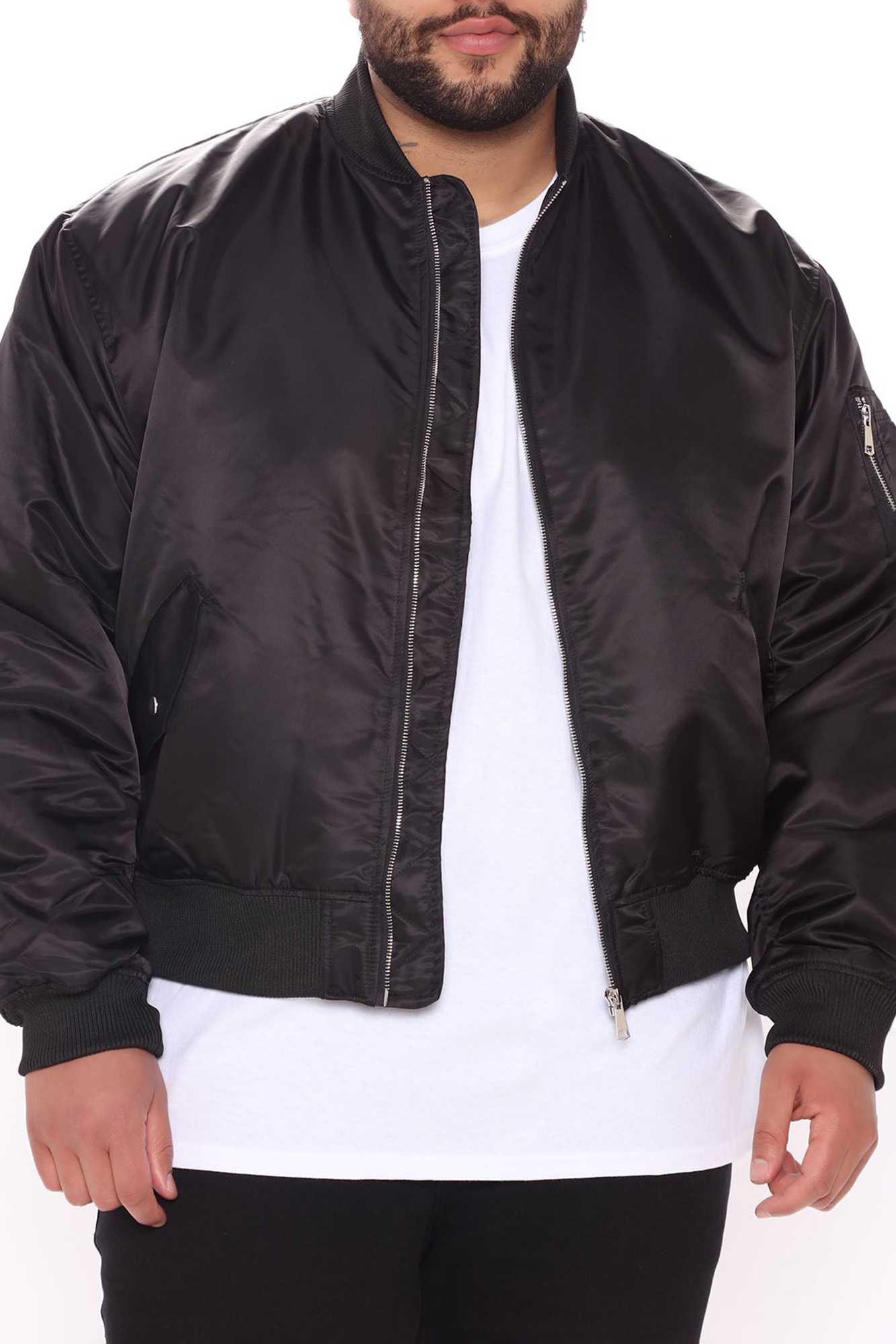 Classic Bomber Jacket - Black