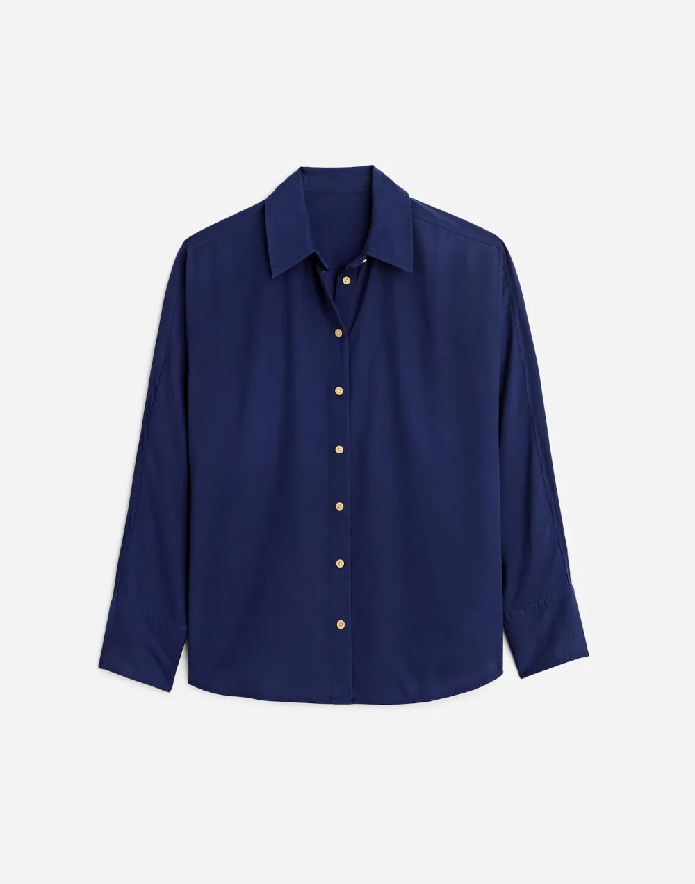 Relaxed Dolman Button-Up Shirt