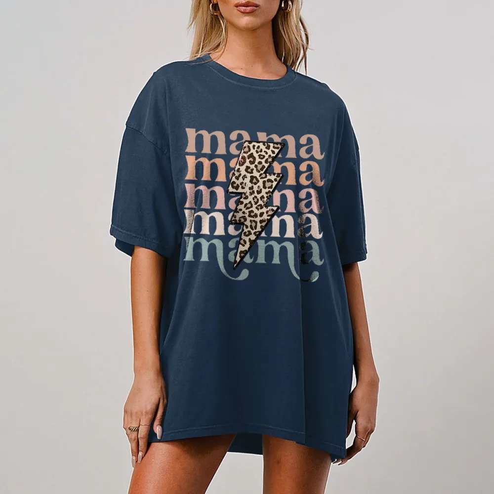 Mama Lightning Bolt Graphic Tee