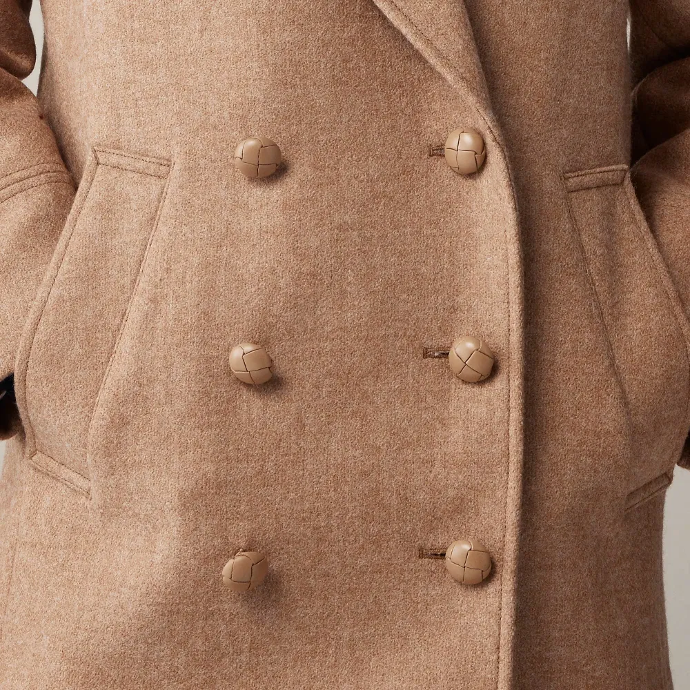 peacoat wool-blend melton