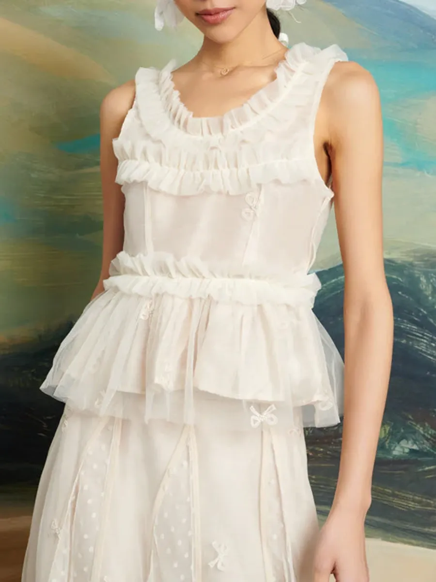 DREAM Jolene Tulle Ruffle Top