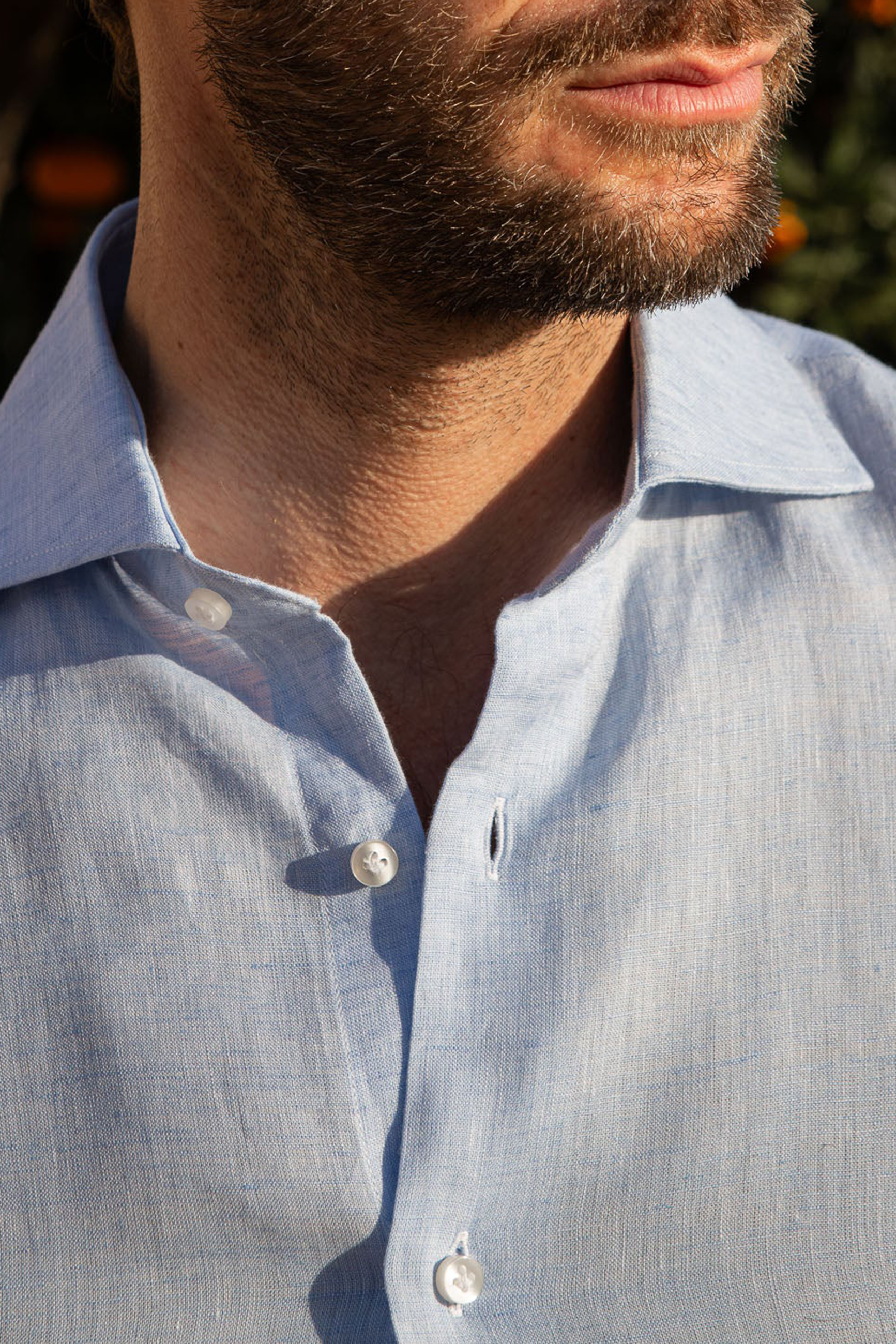 Light Blue Linen Shirt