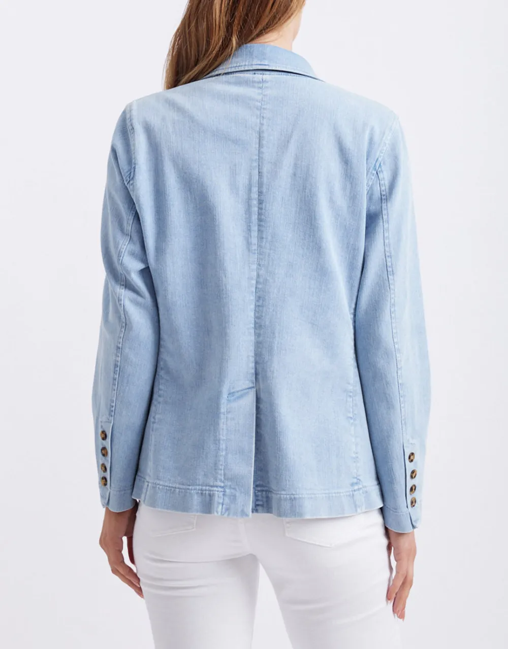 Denim Blazer - Ice Blue