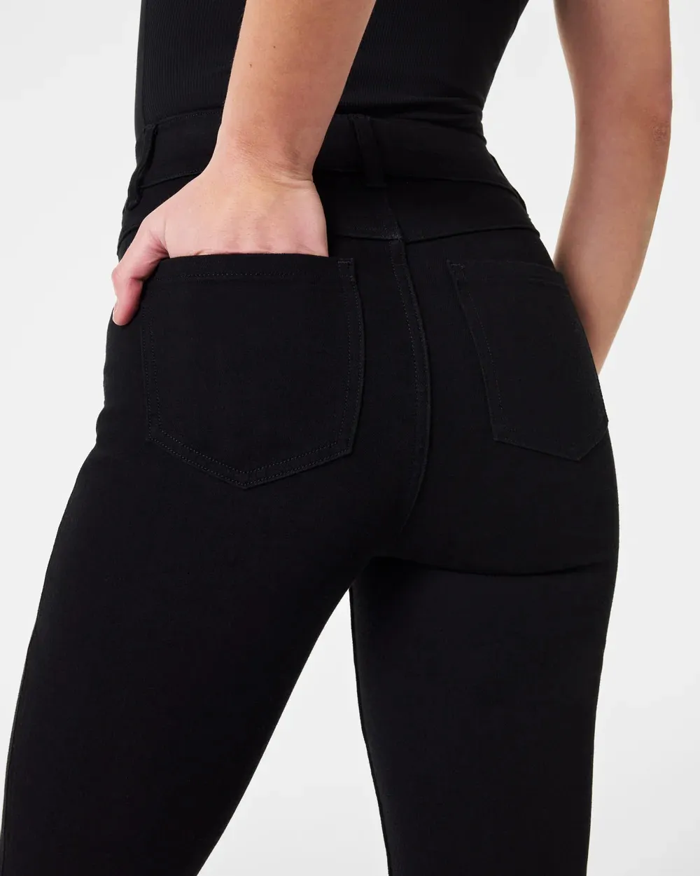 Clean Black Kick Flare Jeans