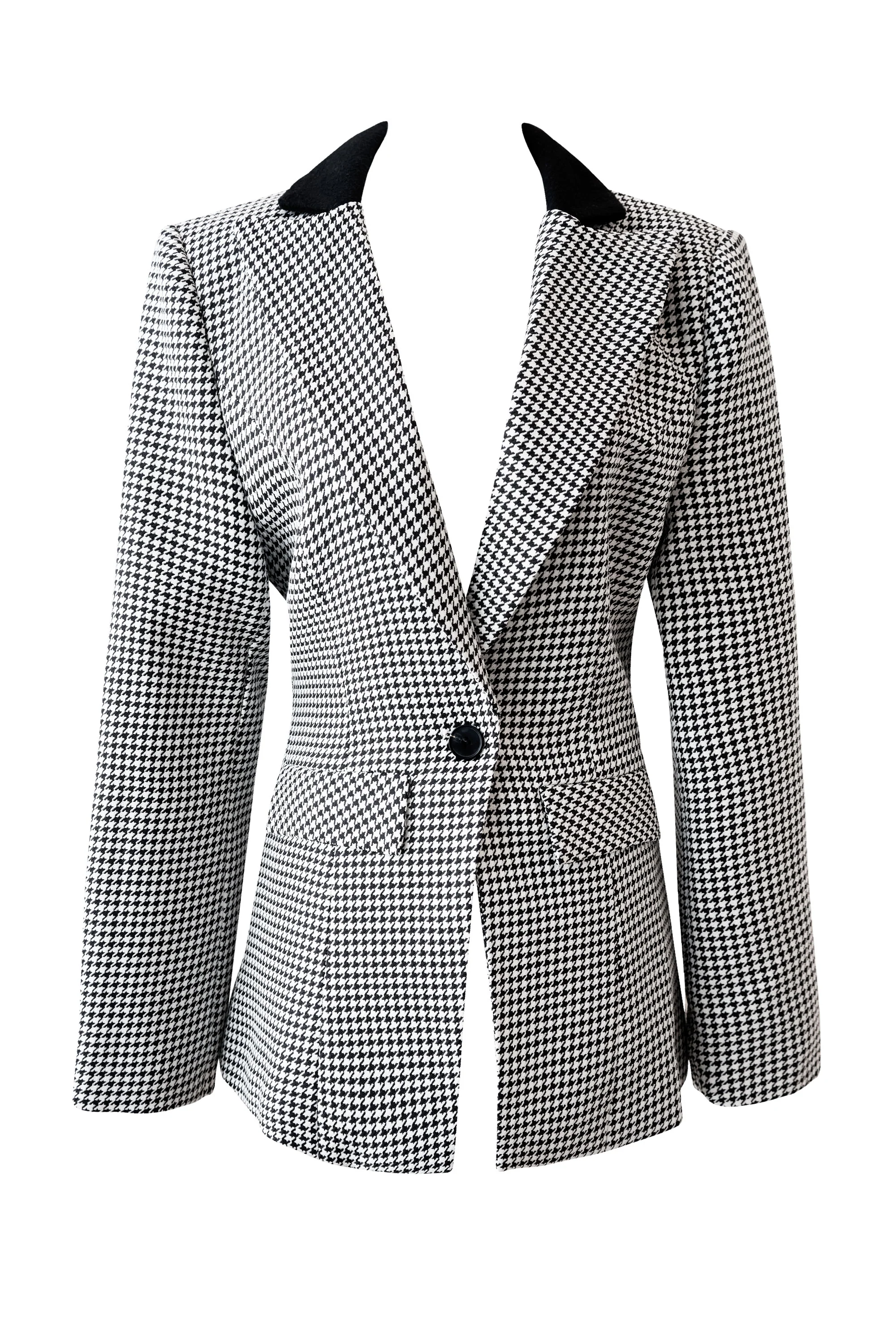 Houndstooth Blazer w/Belt