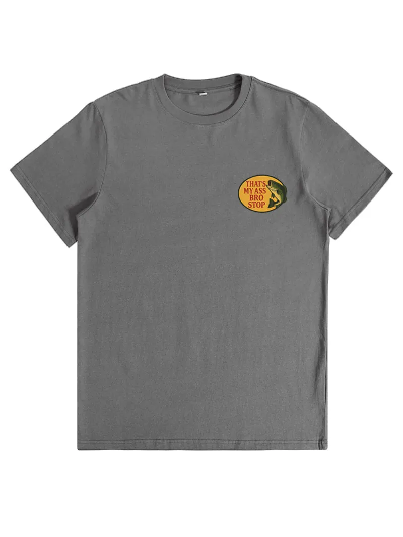 Bro Stop Unisex Heavy Cotton Tee - Fish Shirt Funny -Butt